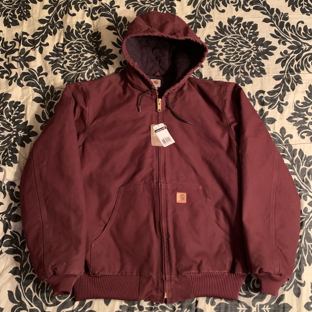 Carhartt J130 - Sandstone Duck Active Jacket - Quilted Flannel Lined